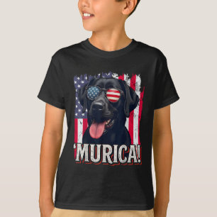 Camiseta Murica Labrador Retriever 4 De Julho American Fla