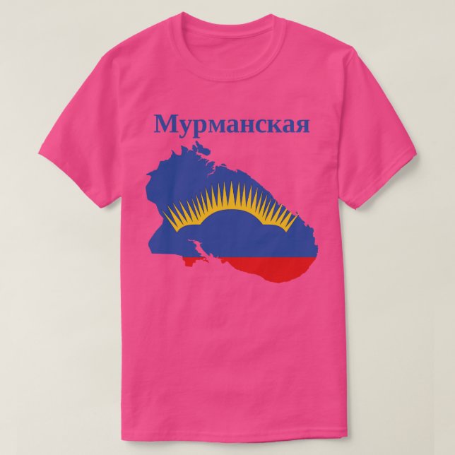 Camiseta Murmansk Oblast Rússia (Frente do Design)