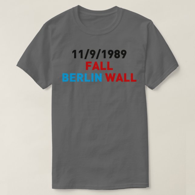 Camiseta Muro de Berlim Fall 1989 (Frente do Design)