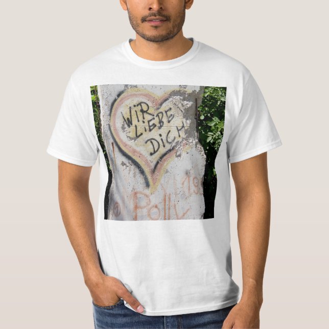 Camiseta Muro de Berlim - nós amamo-lo (Frente)