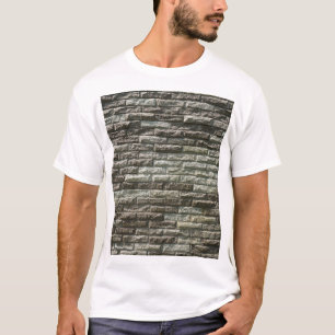 Camiseta Muro de tijolos antigo: Textura em relevo