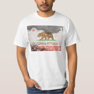 Camiseta muro de tijolos do pavilhão da califórnia
