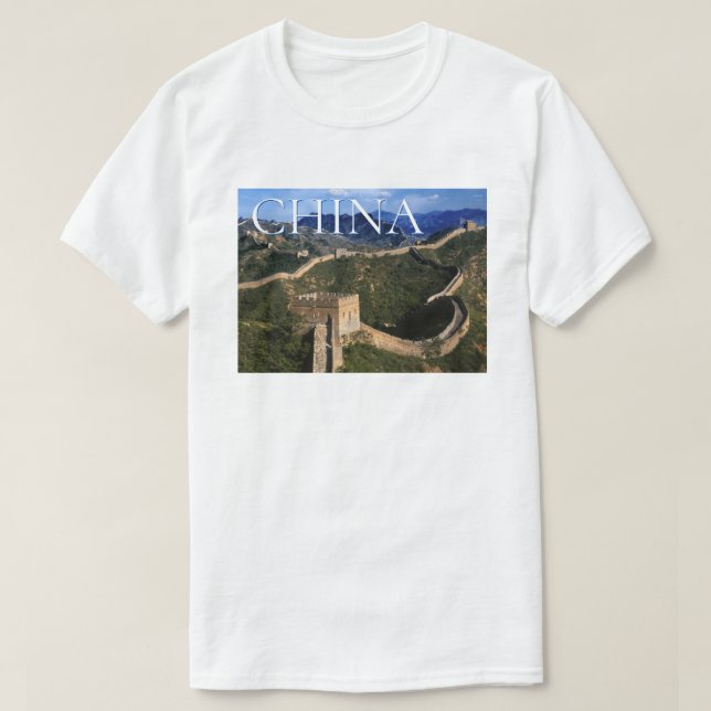 Camiseta Muro do Excelente | Jinshanling, China (Frente do Design)