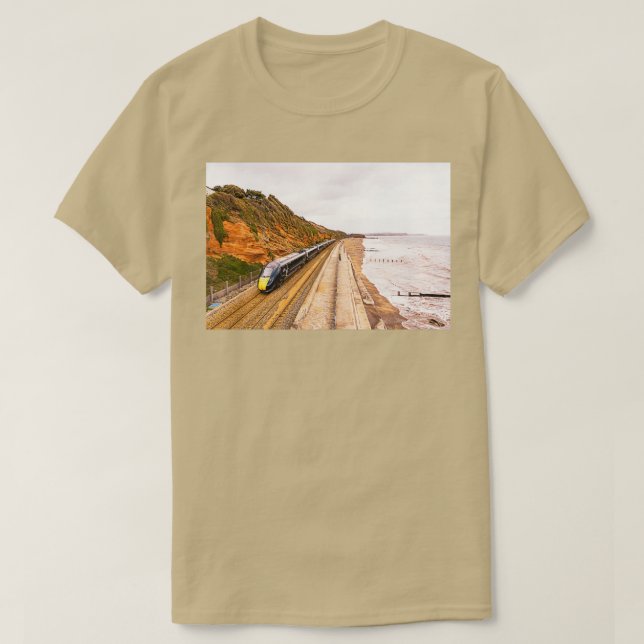 Camiseta Muro do Mar de Dawlish Express (Frente do Design)