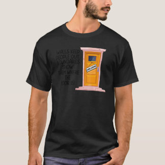 Camiseta Muros de Limites Mantenham as Pessoas fora Limites