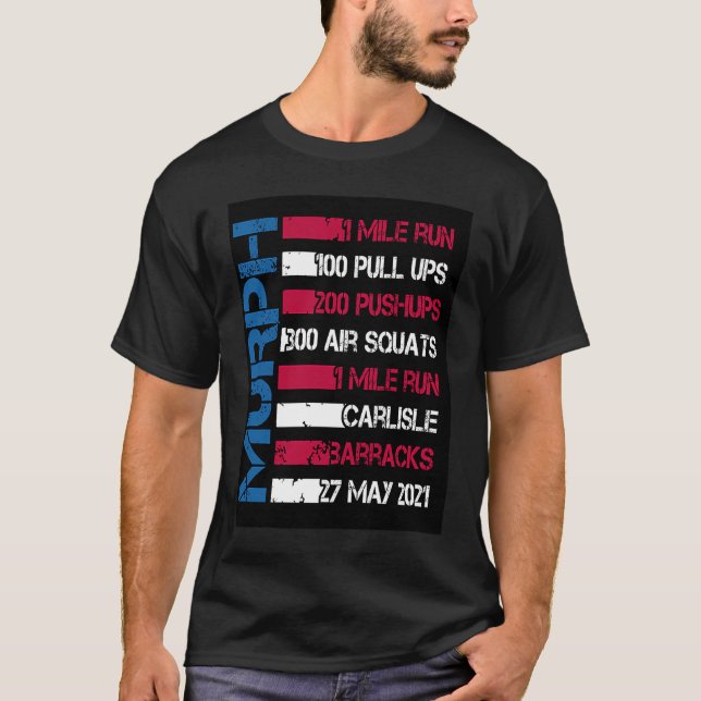 Camiseta Murph 2021 American Workout Challenge Memorial Day (Frente)