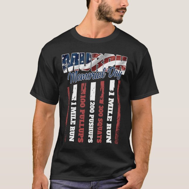 Camiseta Murph Memorial Day American Workout Challenge (Frente)