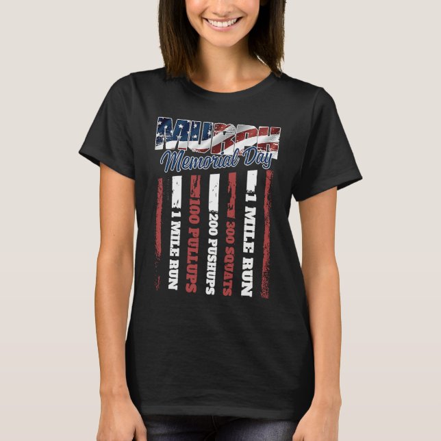 Camiseta Murph Memorial Day American Workout Challenge (Frente)