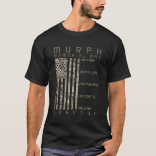 Camiseta Murph Memorial Workout Wod Cam Multi Camo Flag