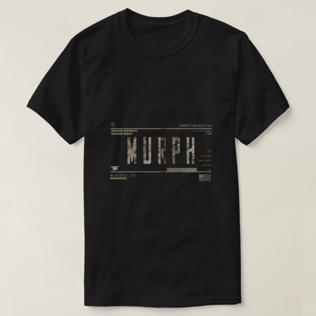 Camiseta Murph Memorial Workout WOD foi um trabalho militar (Frente do Design)