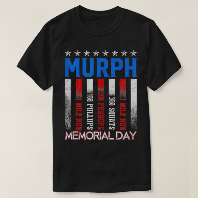 Camiseta Murph Workout Challenge Murph Memorial Da (Frente do Design)