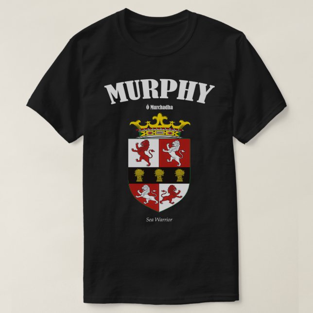 Camiseta Murphy Family Casaco de Tradução de Armas Aampamp  (Frente do Design)