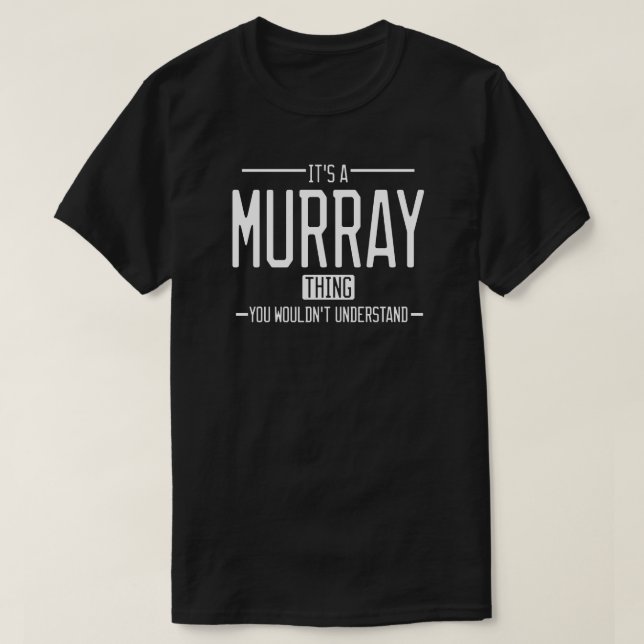 Camiseta Murray, apelido engraçado, família engraçada (Frente do Design)