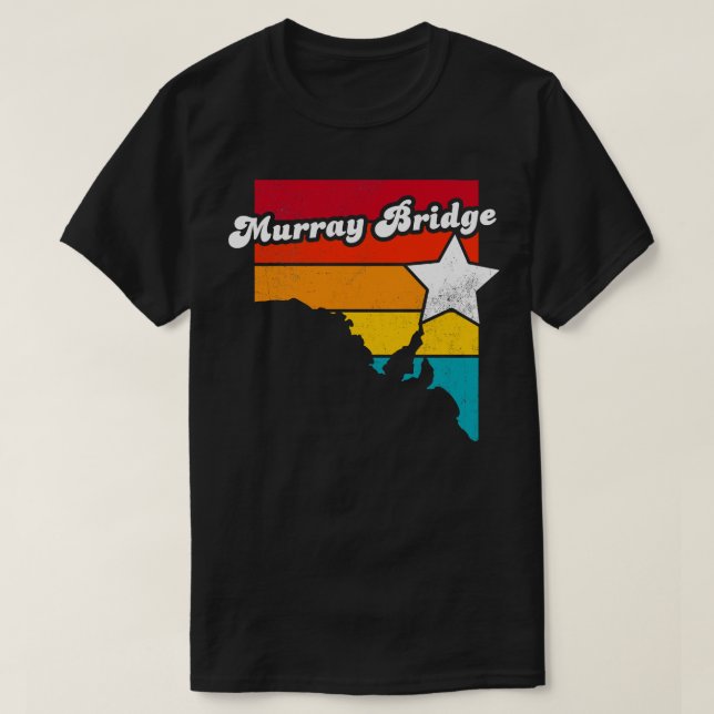 Camiseta Murray Bridge South Austrália Vintage - S (Frente do Design)