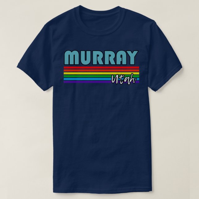 Camiseta Murray Utah Pride Murray LGBT Gift LGBT Suportado (Frente do Design)