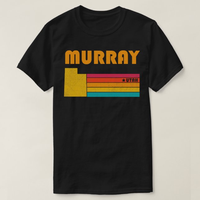 Camiseta Murray Utah Vintage angustiou Souvenir (Frente do Design)
