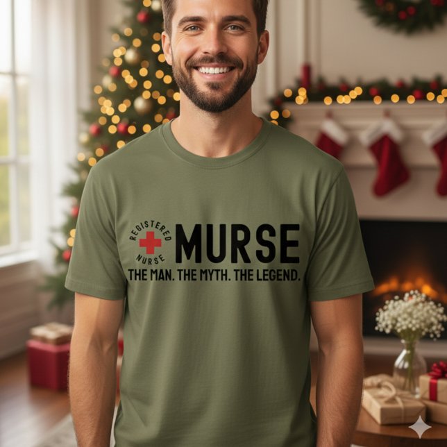 Camiseta Murse The Man The Myth The Legend RN Nurse Shirt (Murse The Man The Myth The Legend RN Nurse Shirt)