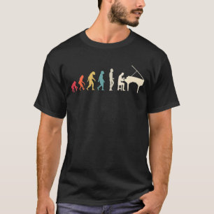 Camiseta Mus Clássico do Pianista de Evolução Retroativa