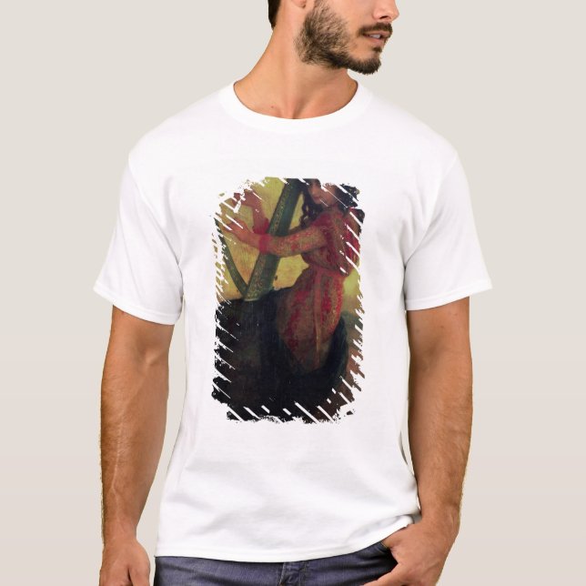 Camiseta Musa que joga a harpa (Frente)