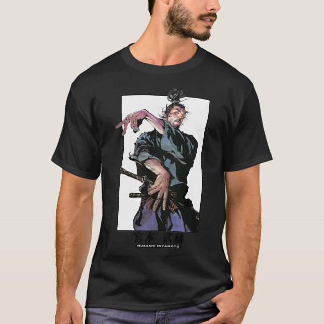 Camiseta musashi miyamoto-Art Colecionação de painéis Clas (Frente)