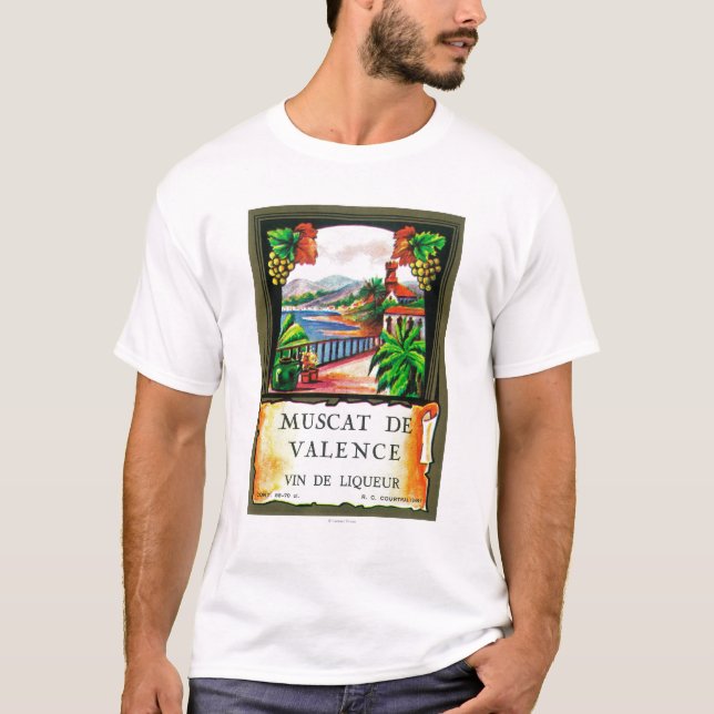 Camiseta Muscat De Valence Vinho LabelEurope (Frente)