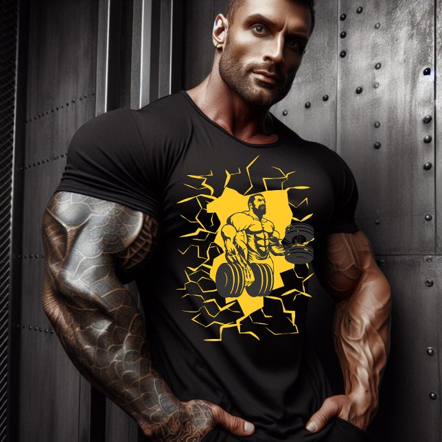 Camiseta Muscle Fusion Bodybuilder Graphic Art (Criador carregado)
