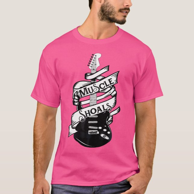 Camiseta Muscle Shoals Alabama Music Recorting Studio Guita (Frente)