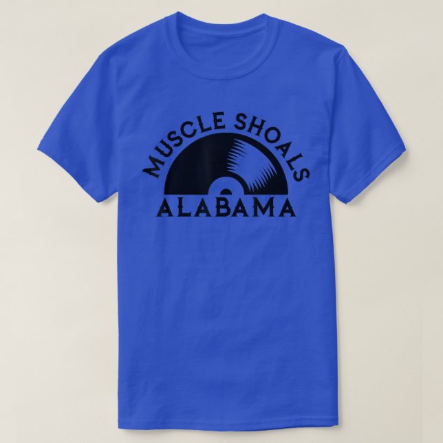 Camiseta Muscle Shoals Shirt Alabama Recordando Música Estú (Frente do Design)