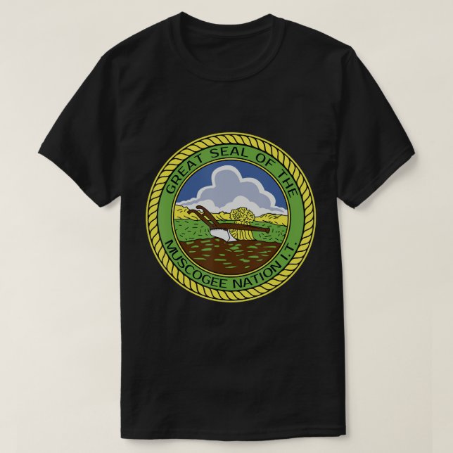 Camiseta Muscogee Creek Nation Muskogee Mvskoke T-Shirt (Frente do Design)