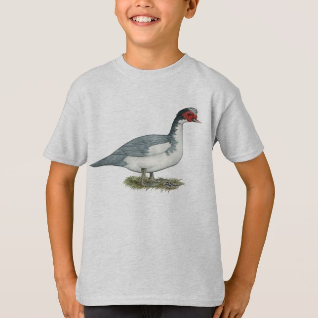 Camiseta Muscovy Blue Pied Drake (Frente)