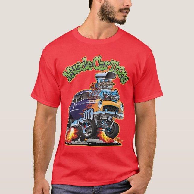 Camiseta Musculatura Carruagem Caricatura Caricatura Cov (Frente)