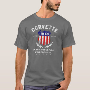 Camiseta Músculo 1974 americano de Corveta v3
