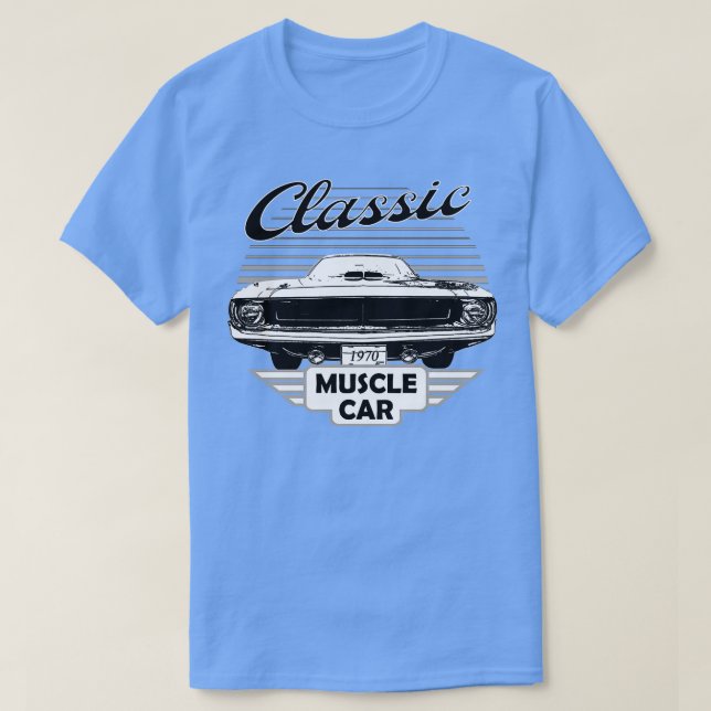 Camiseta Músculo Americano Clássico de Plymouth Barracuda 7 (Frente do Design)