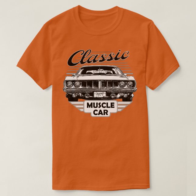 Camiseta Músculo Americano Clássico de Plymouth Hemi Cuda 7 (Frente do Design)