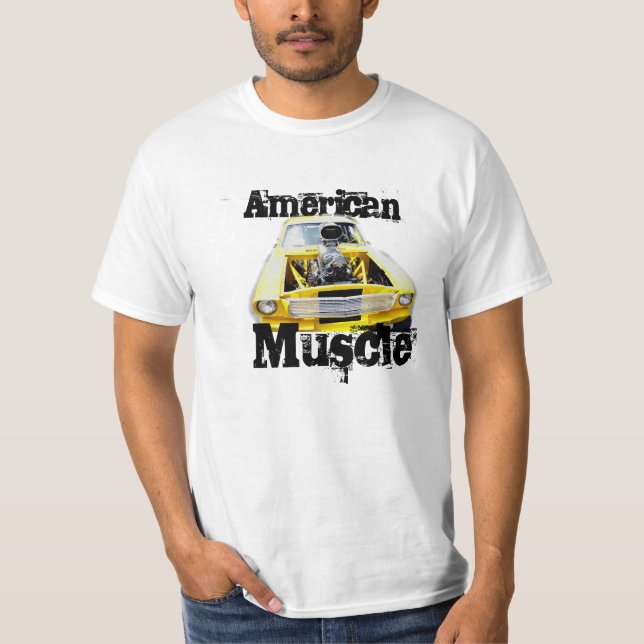 Camiseta Musculo Americano! T-Shirt masculina (Frente)