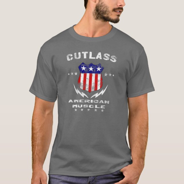 Camiseta Músculo americano v3 do cutelo (Frente)