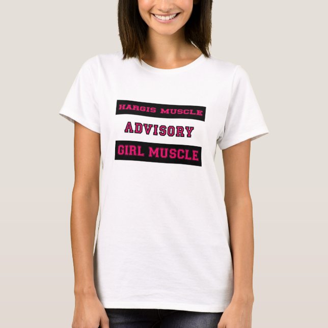 Camiseta Músculo da menina do músculo de Hargis (Frente)