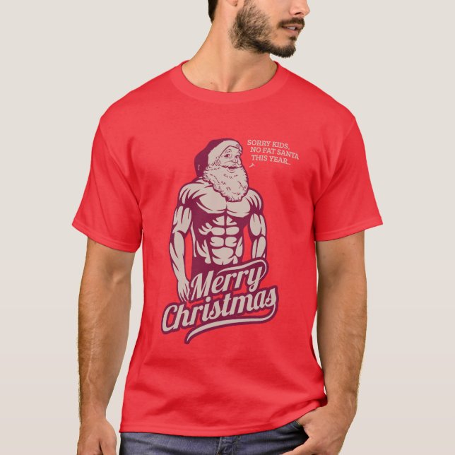 CAMISETA MÚSCULO DO PAPAI NOEL DO NATAL (Frente)