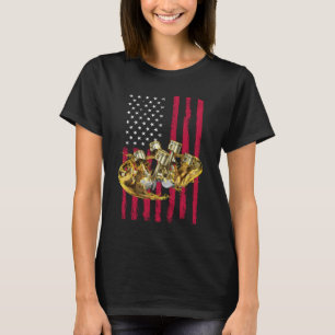 Camiseta Músculo do Pistão da Bandeira Americana 4