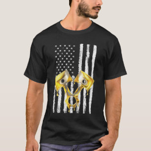 Camiseta Músculo do Pistão da Bandeira Americana do Carro 1
