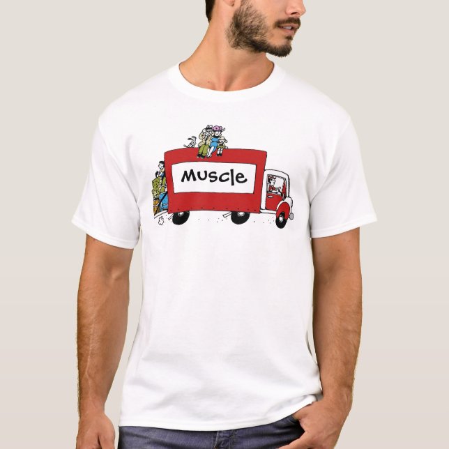 Camiseta músculo móvel divertido (Frente)