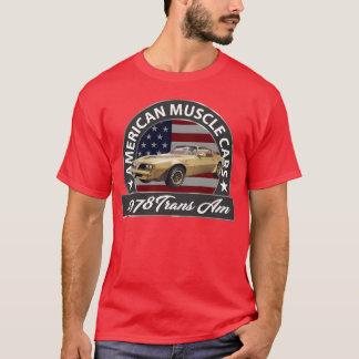 Camiseta Músculos americanos vintage 1978 carros americanos
