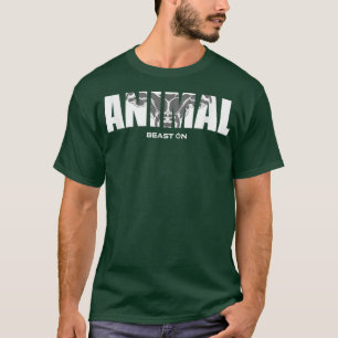 Camiseta Músculos ANIMAIS Formam-Se Na Malhação De Motivaçã