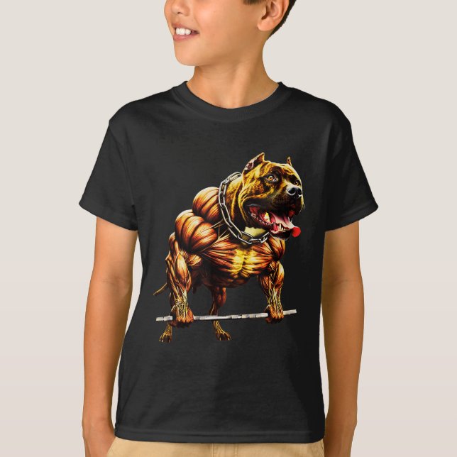 Camiseta Musculoso Pitbull Potlevante Gym Animal Str (Frente)