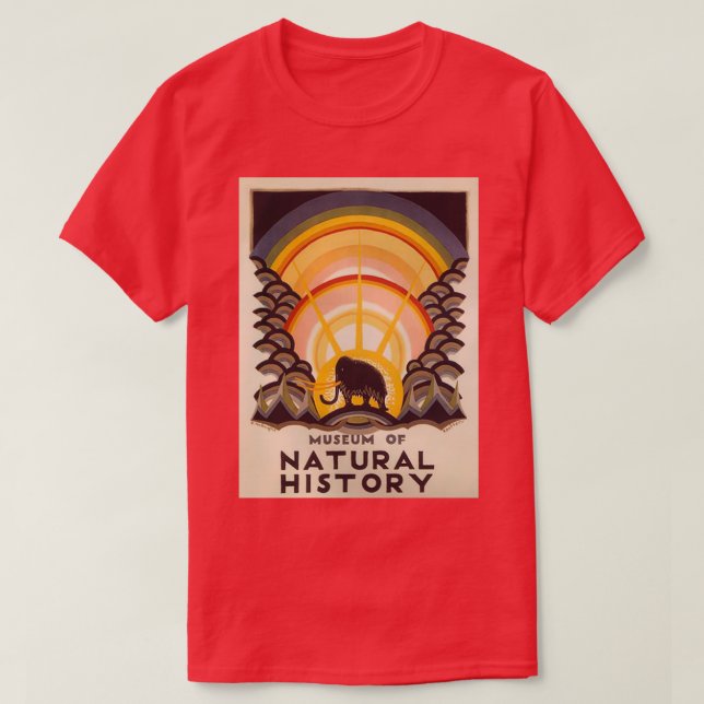 Camiseta Museu de História Natural (Frente do Design)
