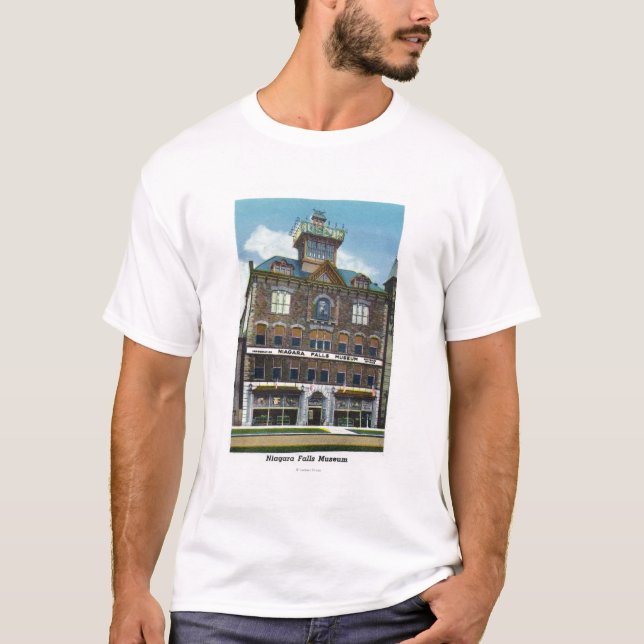 Camiseta Museu de Niagara Falls, opinião uma ninfa de água (Frente)