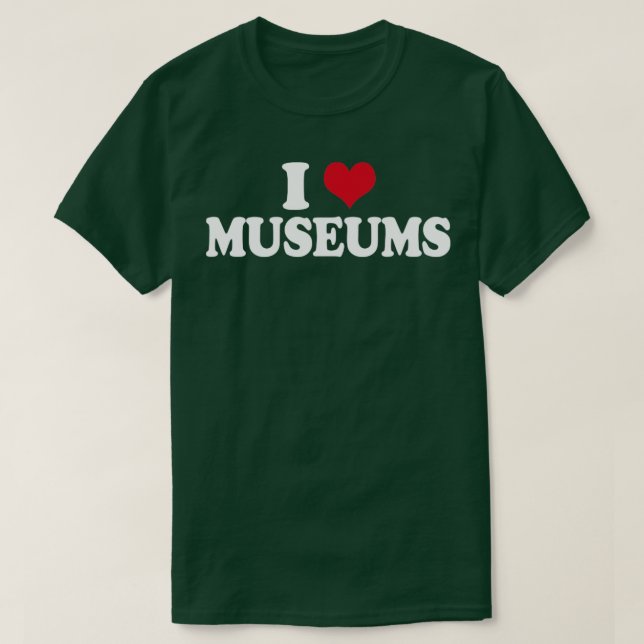 Camiseta Museu I Love Museus (Frente do Design)