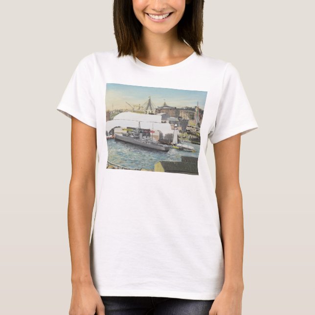 Camiseta Museu marítimo de Sydney do balcão do hotel. 1998 (Frente)