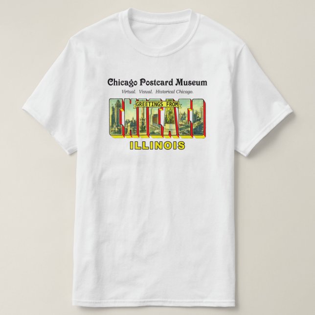 Camiseta Museu Postal de Chicago (Frente do Design)