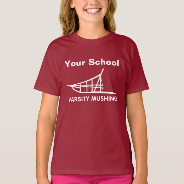 Camiseta Mushing Universitário (Frente)
